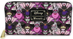 LOUNGEFLY Disney Villains All Over Print Wallet