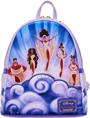 LOUNGEFLY Disney Hercules Muses Clouds Womens Double Strap Shoulder Bag Purse