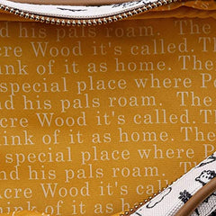 LOUNGEFLY Disney Winnie The Pooh Line Drawing Crossbody Bag Purse