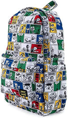 LOUNGEFLY Peanuts Comic Strip AOP Nylon Women's Double Strap Shoulder Bag