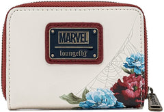 Loungefly Marvel Spiderman Floral Zip Around Wallet
