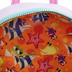 LOUNGEFLY Disney Pixar Moments Finding Nemo Darla Womens Double Strap Shoulder Bag Purse