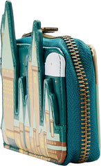 LOUNGEFLY Harry Potter Golden Hogwarts Accordion Wallet