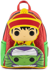 LOUNGEFLY POP Dragon Ball Z Gohan Piccolo Womens Double Strap Shoulder Bag Purse