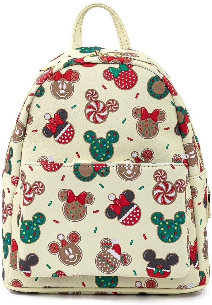 LOUNGEFLY Disney Christmas Mickey and Minnie Cookie Adult Womens