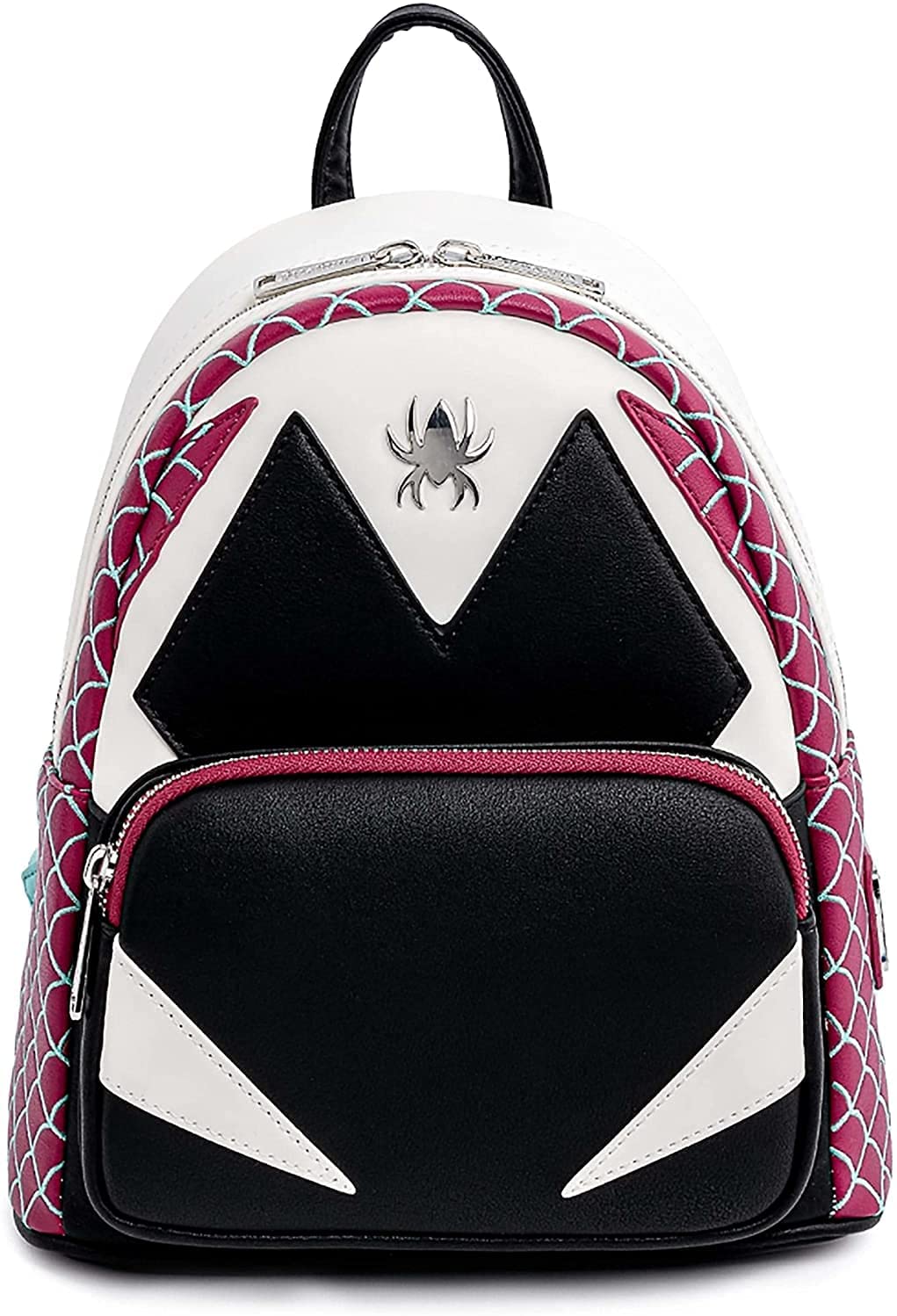 LOUNGEFLY Marvel Spider Gwen Cosplay Womens Double Strap Shoulder Bag Purse