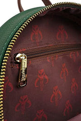 LOUNGEFLY Star Wars Boba Fett Faux Leather Mini Backpack