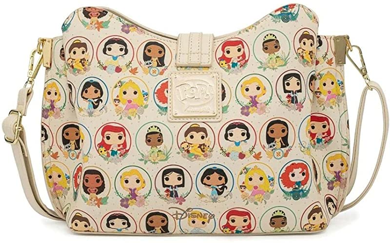 LOUNGEFLY Pop! - Disney Princess Circles - Crossbody Bag Purse Handbag