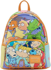 LOUNGEFLY Nickelodeon Nick 90's Color Block Double Strap Shoulder Bag