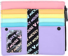 LOUNGEFLY Mickey Mouse Pastel Poses Wallet