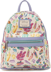 LOUNGEFLY Disney Crystal Sidekicks All Over Print Womens Double Strap Shoulder Bag Purse
