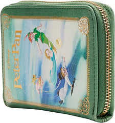 LOUNGEFLY Disney Peter Pan Book Series Ziparound Wallet