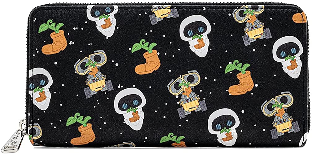 Loungefly Pop Disney Pixar Earth Day Wall-E Zip Around Wallet