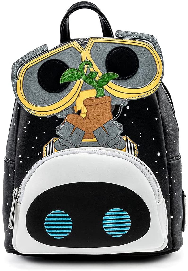 LOUNGEFLY POP Disney Pixar Wall-E Eve Boot Earth Day Womens Double Strap Shoulder Bag Purse