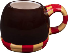 Harry Potter Figural Coffee Mug, 24 oz - Cute Chibi Design with Gryffindor Scarf Handle - Ceramic