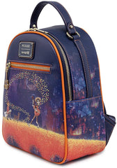 Loungefly Coco Marigold Bridge BlueOrange Mini Backpack