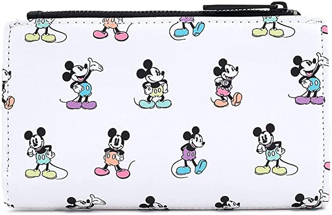 LOUNGEFLY Mickey Mouse Pastel Poses Wallet