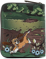 Loungefly Disney Fox and Hound Copper Tod Faux Leather Wallet