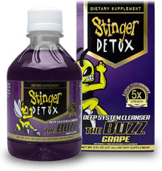 Stinger Detox Buzz 5X Extra Strength Drink – Grape Flavor – 8 FL OZ