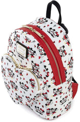 Loungefly Disney Mickey and Minnie Mouse Double Strap Shoulder Bag