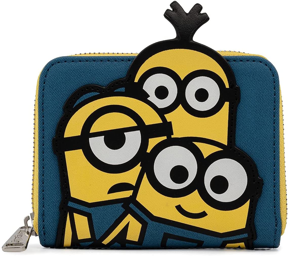 LOUNGEFLY Triple Minion Zip Around Wallet