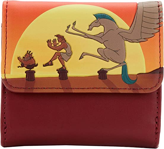 LOUNGEFLY Disney Hercules 25th Anniversary Sunset Wallet