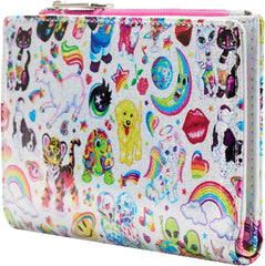 LOUNGEFLY Lisa Frank Iridescent Flap Wallet