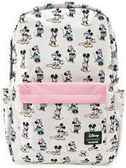 LOUNGEFLY Pastel Minnie Mickey Nylon Backpack Standard