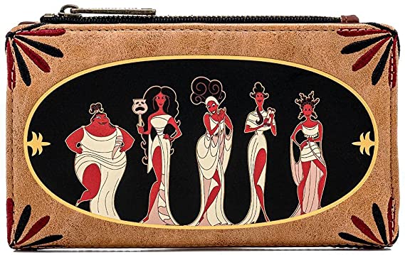 Loungefly Disney Hercules Muses Faux Leather Flap Wallet