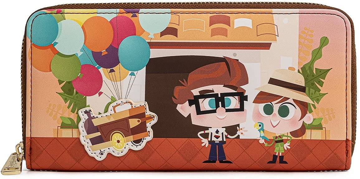 Loungefly Up Working Buddies Zip Around Wallet