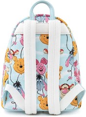 LOUNGEFLY Disney Winnie the Pooh Balloon Friends Womens Double Strap Shoulder Bag Purse