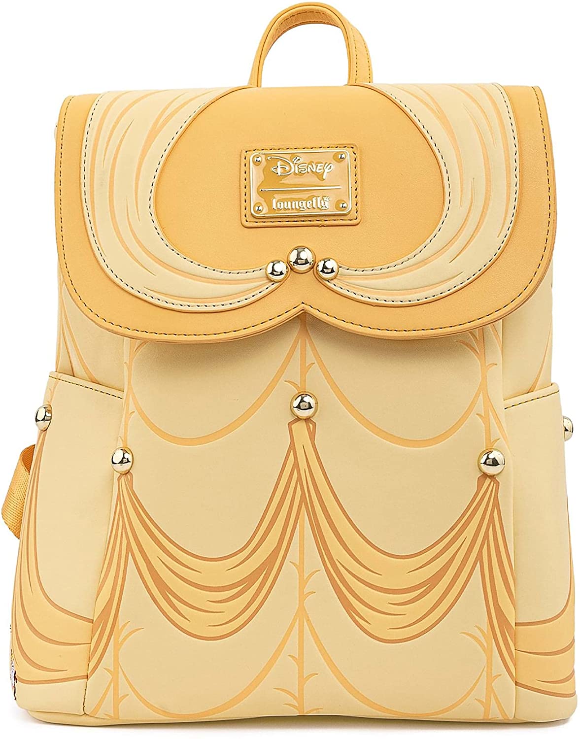 LOUNGEFLY Disney Beauty and the Beast Belle Cosplay Womens Double Strap Shoulder Bag Purse