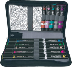 CHAMELEON KIDZ™ - Chameleon Art Products, Chameleon 5 Chameleon Pens, 5 Color Tops, 6 Color Cards, Travel Case