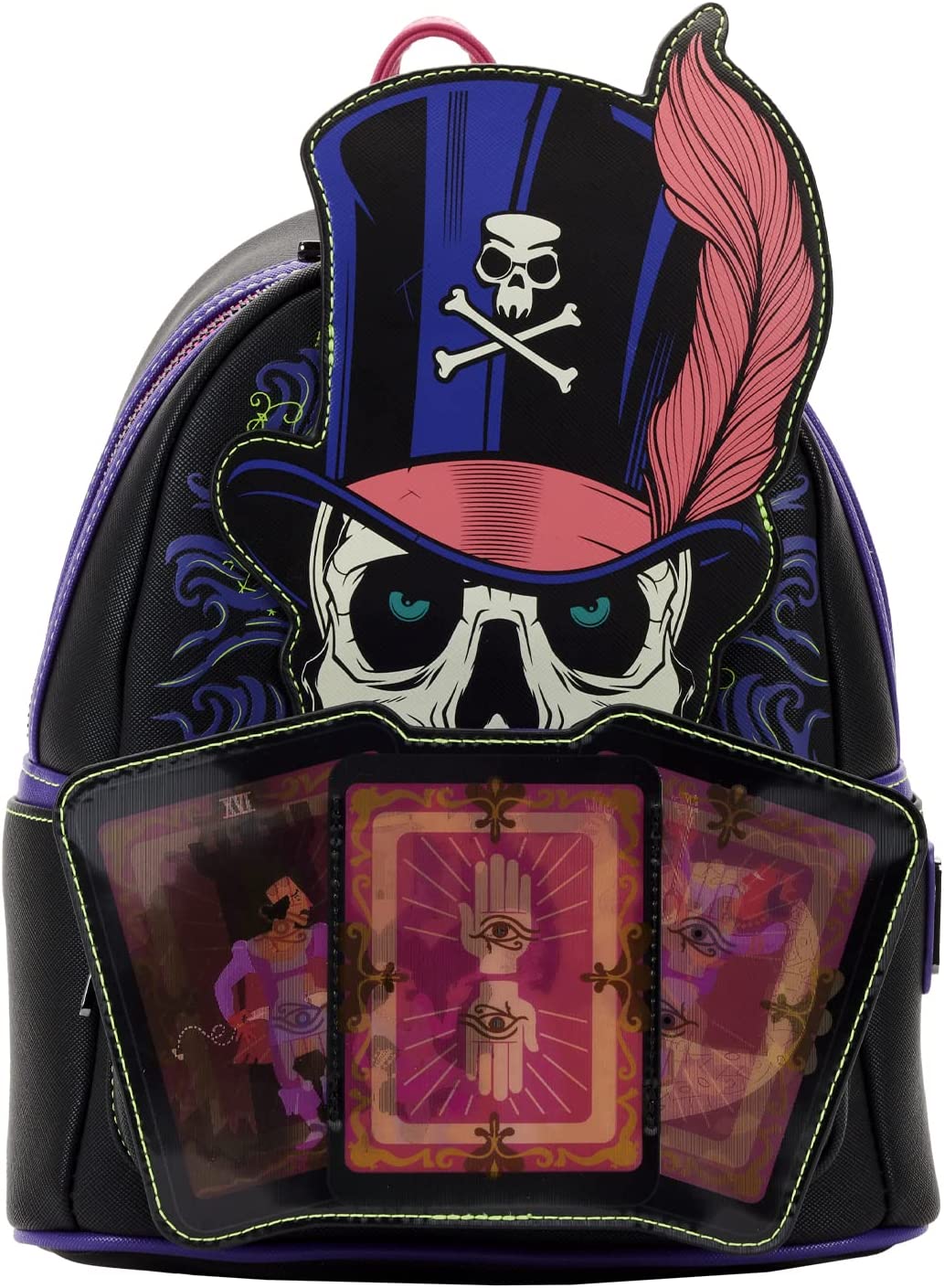 LOUNGEFLY Disney PATF Dr. Facilier Lenticular Womens Double Strap Shoulder Bag Purse
