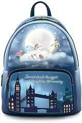 LOUNGEFLY Peter Pan Second Star Glow Mini Backpack