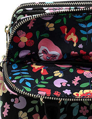 LOUNGEFLY Disney Alice in Wonderland Flowers Crossbody Purse