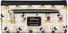 LOUNGEFLY Disney Mickey Mouse Hardware Faux Leather Wallet