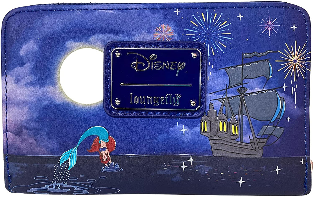 LOUNGEFLY Little Mermaid Ariel Zip Around Wallet