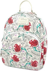LOUNGEFLY  The Little Mermaid Ariel Allover-Print Mini Backpack