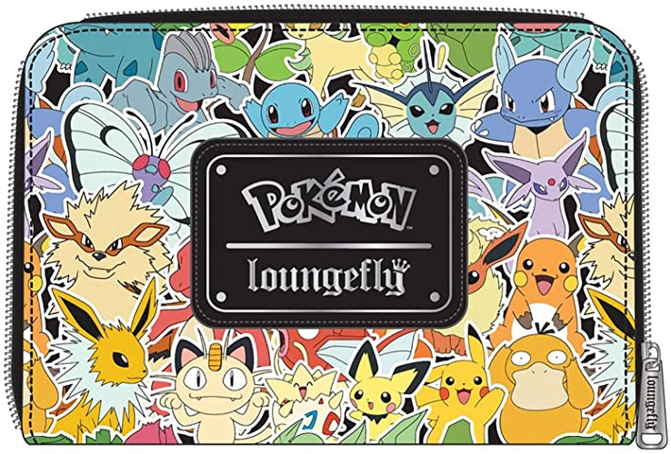 LOUNGEFLY Pokemon Ombe All Over Pattern Faux Leather Wallet