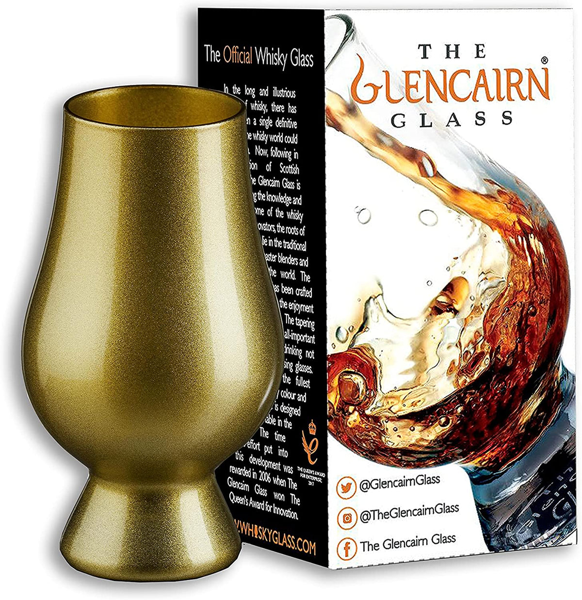 Gold Glencairn Whisky Glass in Gift Carton
