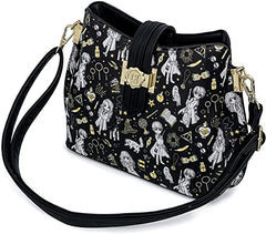 Loungefly Harry Potter Magical Elements All Over Print Crossbody Bag