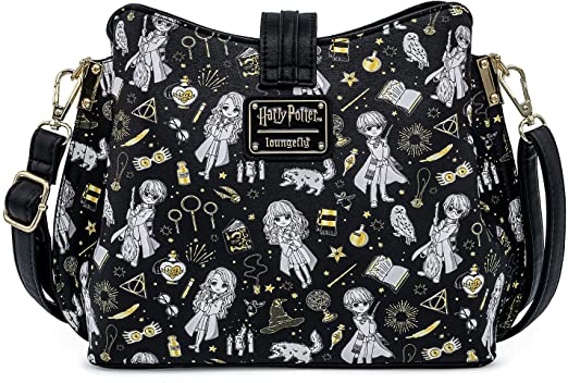 Loungefly Harry Potter Magical Elements All Over Print Crossbody Bag