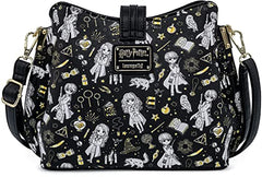 Loungefly Harry Potter Magical Elements All Over Print Crossbody Bag