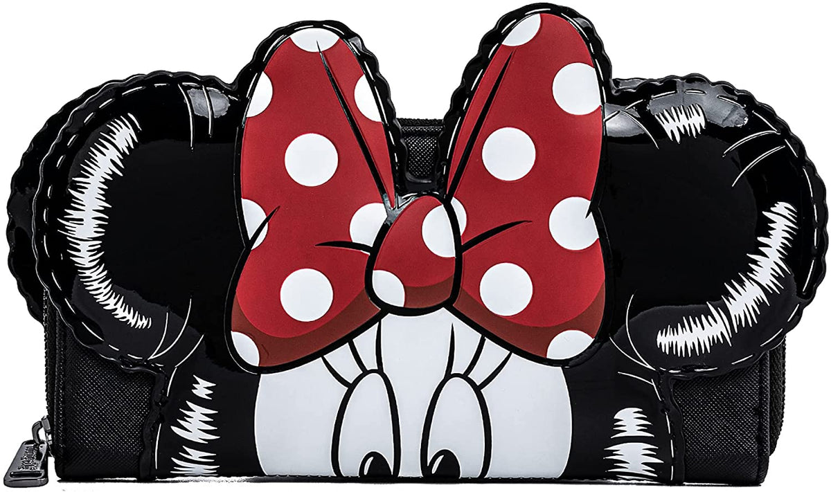 DISNEY MICKEY & MINNIE MOUSE BALLOON COSPLAY ZIP AROUND WALLET