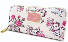 LOUNGEFLY Disney Marie Floral AOP Wallet