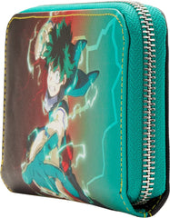 LOUNGEFLY My Hero Academia Deku Zip Around Wallet