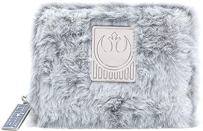 LOUNGEFLY Star Wars The Empire Strikes Back 40th Anniversary Hoth Faux Fur Zip-Around Wallet