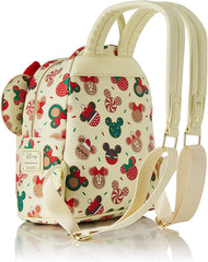 Loungefly Disney Christmas Mickey and Minnie Double Strap Shoulder Bag