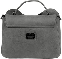 Loungefly Minnie Mouse Sequin Bow , Grey, 11.5" x 8.5" x Crossbody Bag